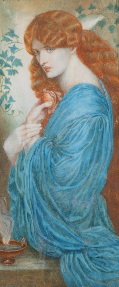 Proserpine nach Gabriel Dante Rossetti, ca. 1890 von A. Corsi Lalli